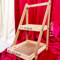 2 tier wooden tray