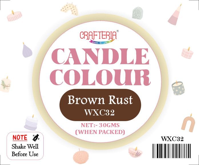 Brown Rust Candle Colour