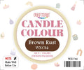 Brown Rust Candle Colour