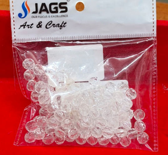 JAGS CRAFT BEADS OVEL CRYSTAL