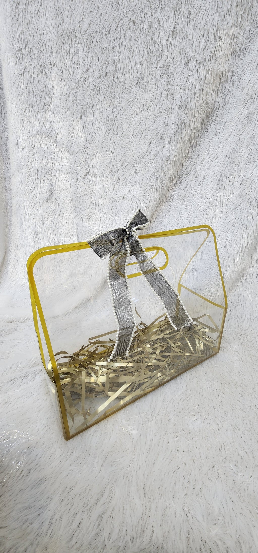 Golden pvc bag