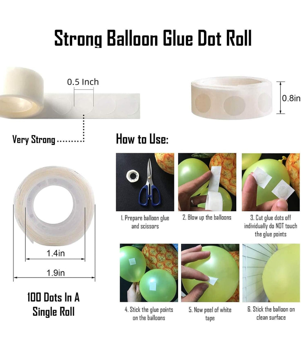 Glue drop for balloon