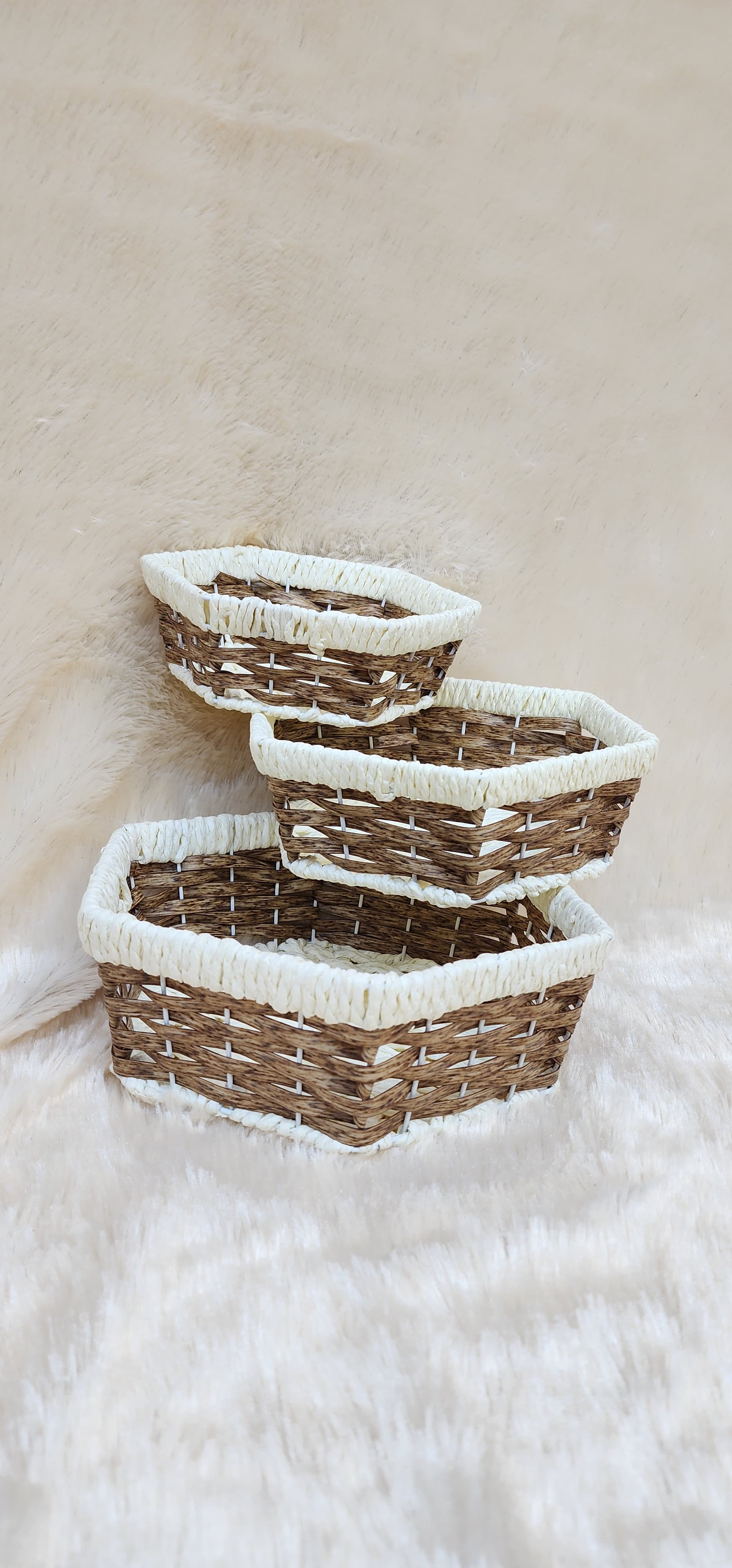 Set of 3 Woven Multi purpose Basket