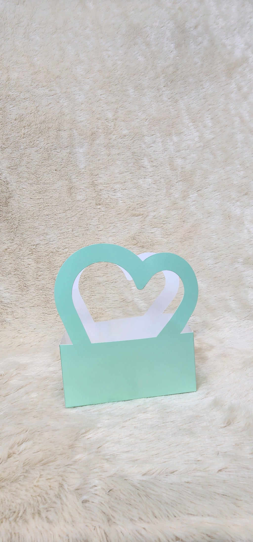 Heart handle paper bag