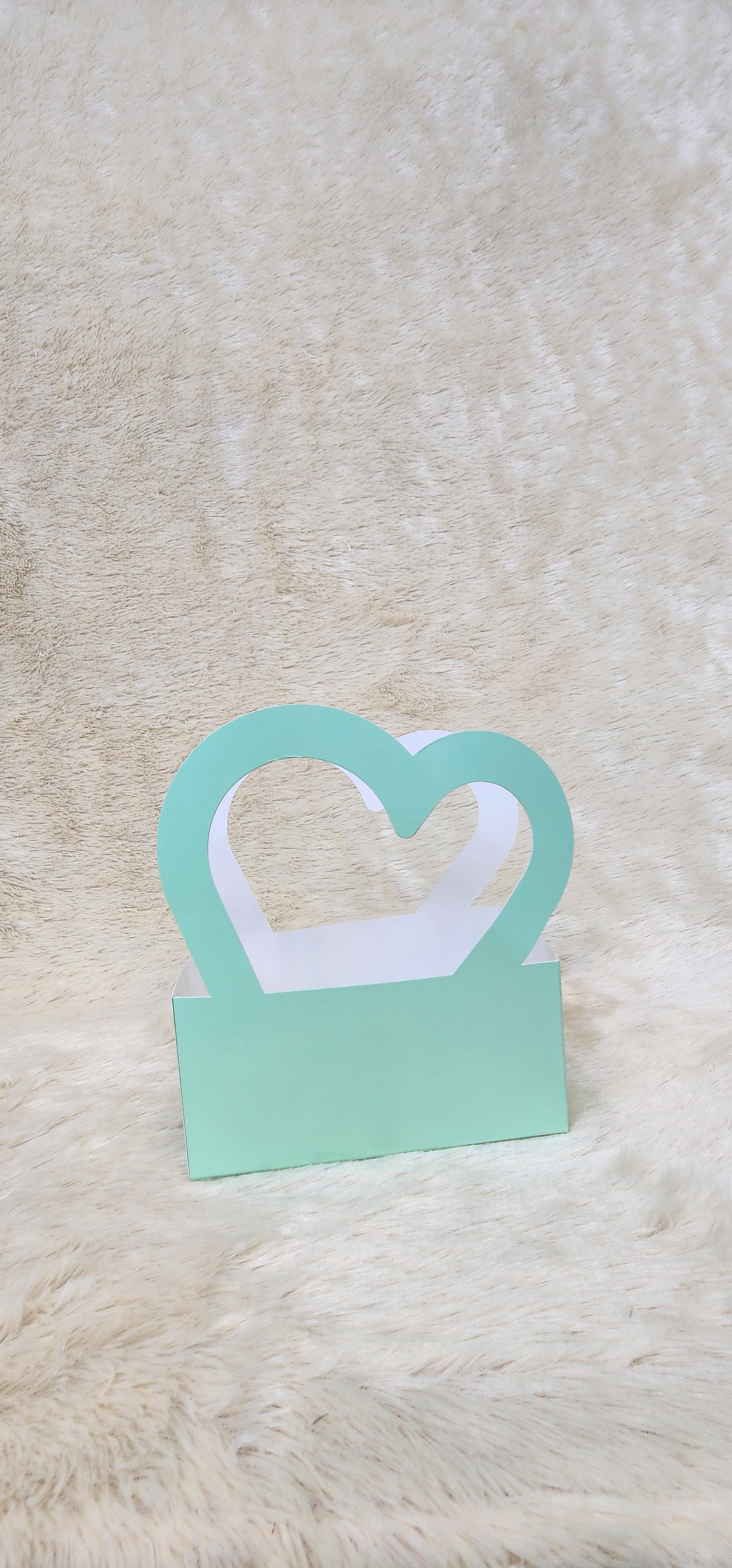 Heart handle paper bag