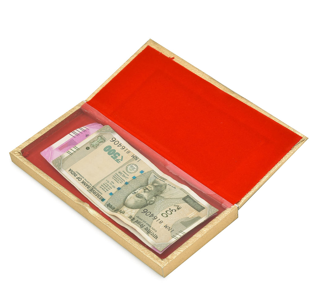 Golden acrylic gaddi box