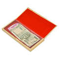 Golden acrylic gaddi box
