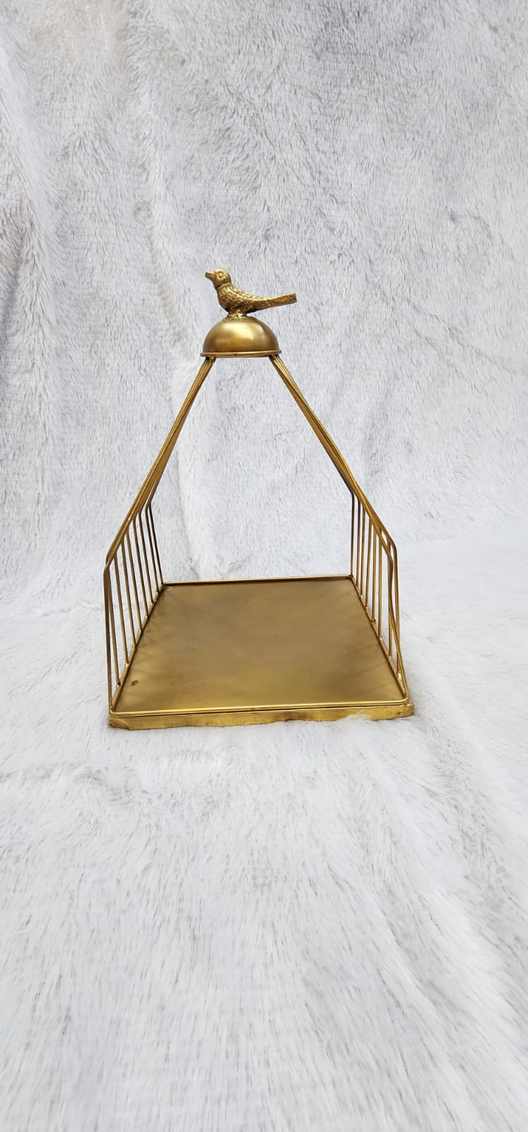 Golden Metal Gift Hamper Basket