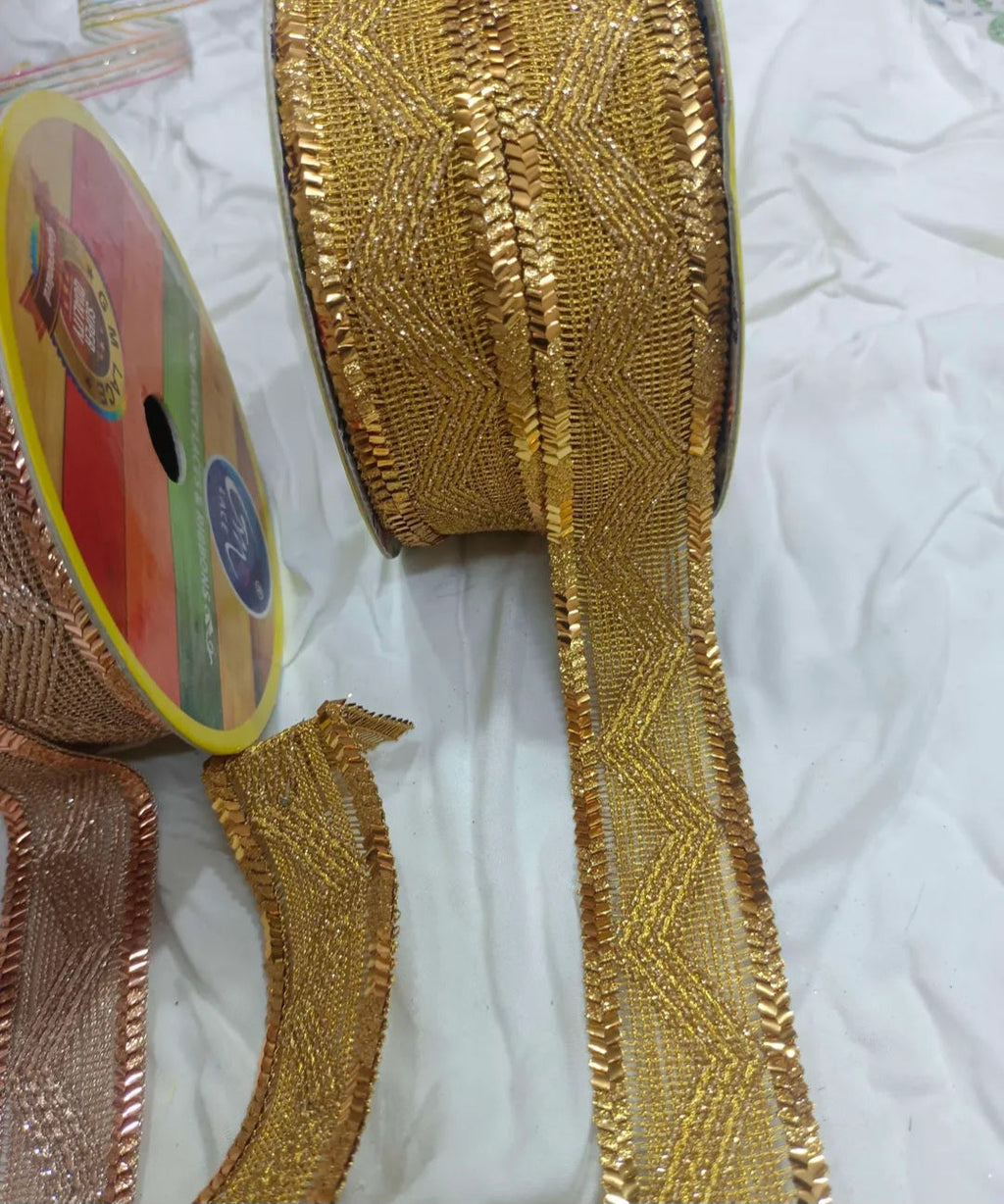 Glitter ribbon cross V