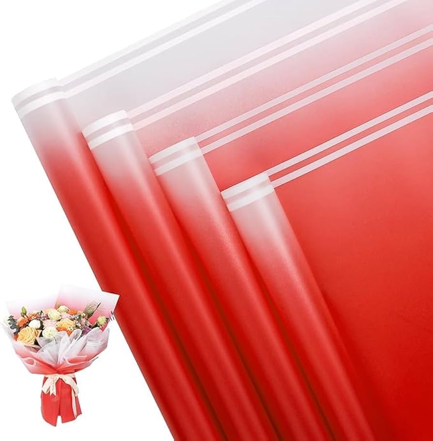 Double Line Flower Wrapping bouquet Paper