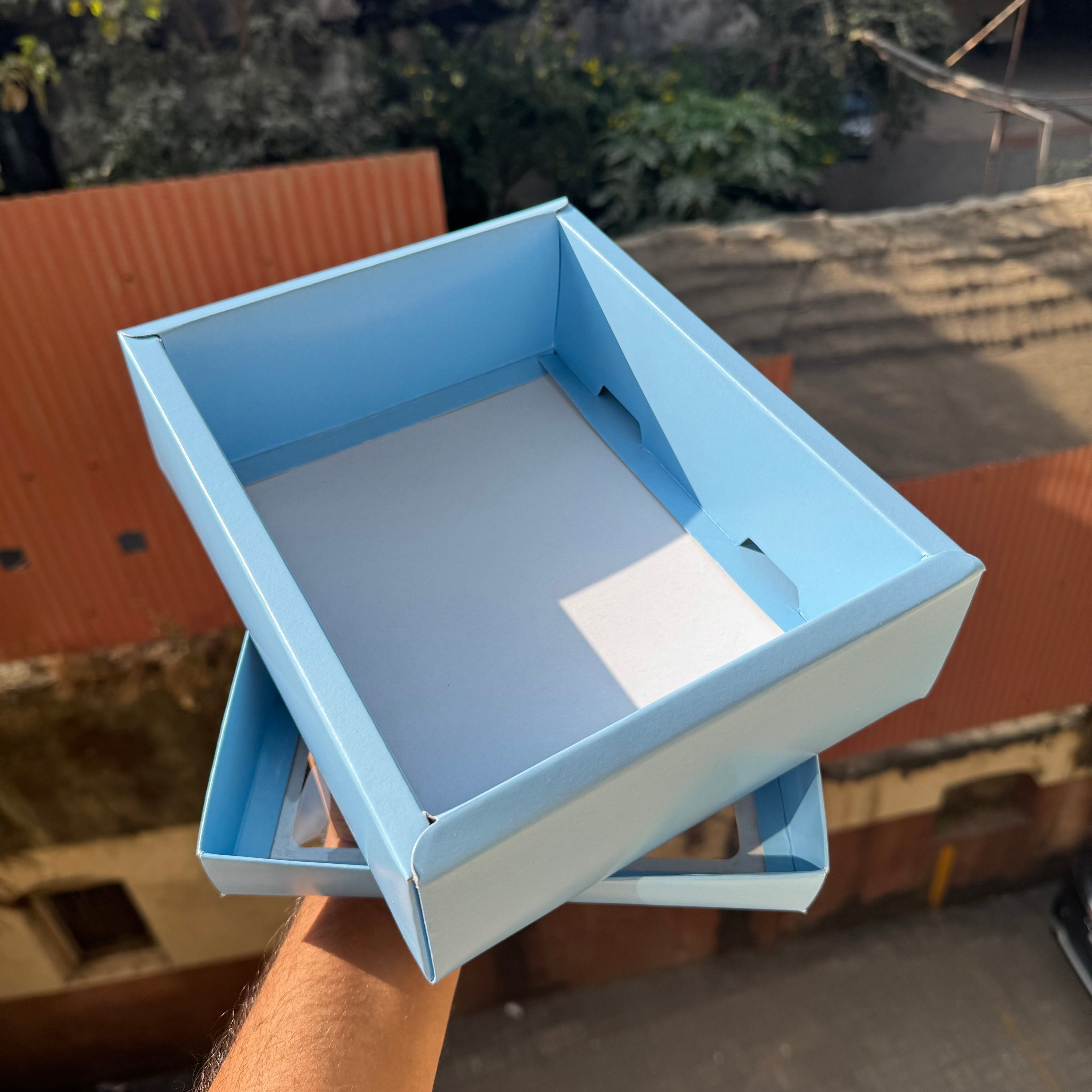 Top Bottom Red Hamper Box