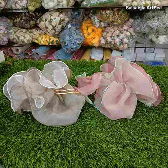 fabric pouch or potli bag for dry fruit