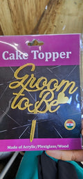 Groom to be topper
