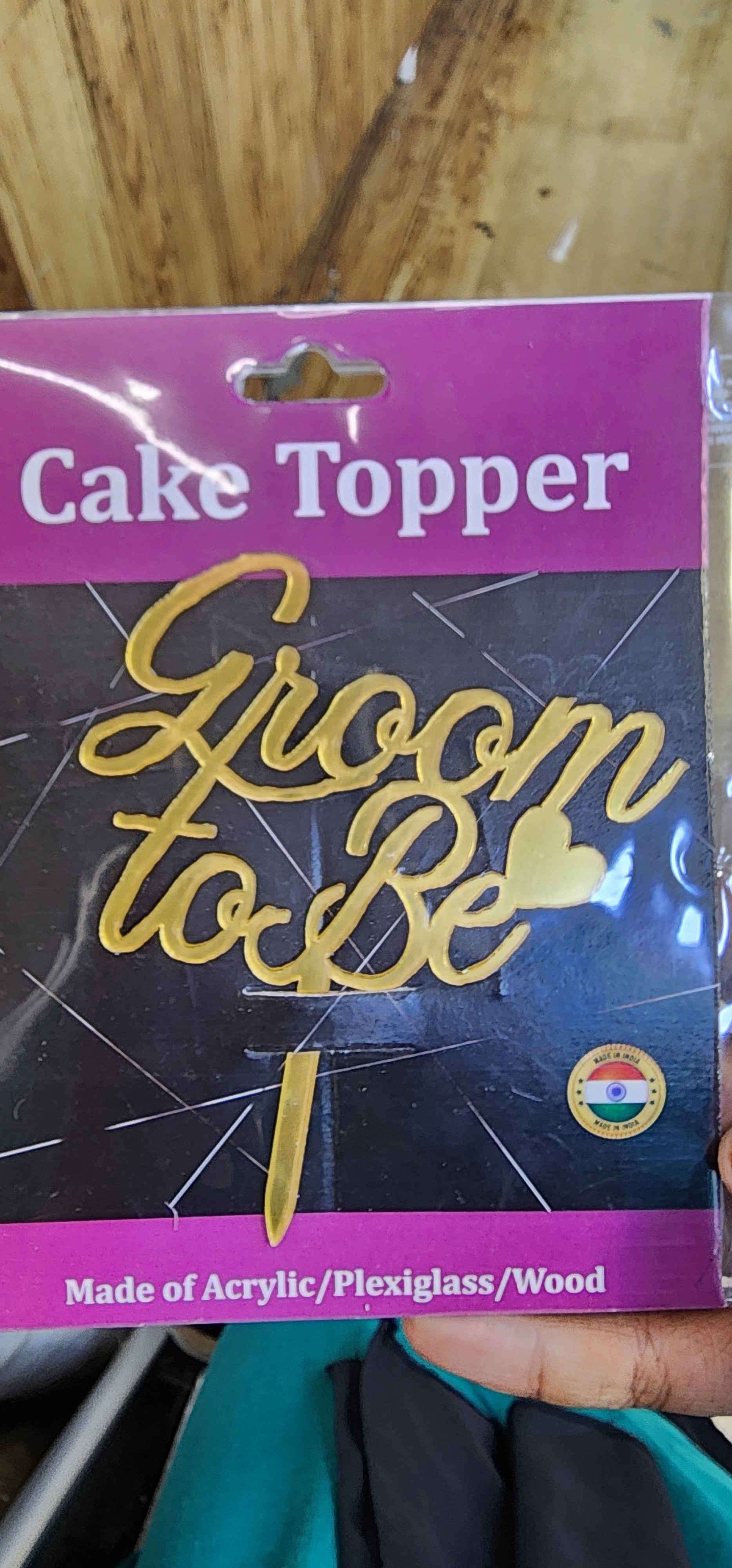 Groom to be topper