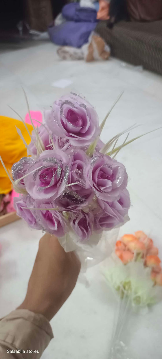 Glitter small roses bunch