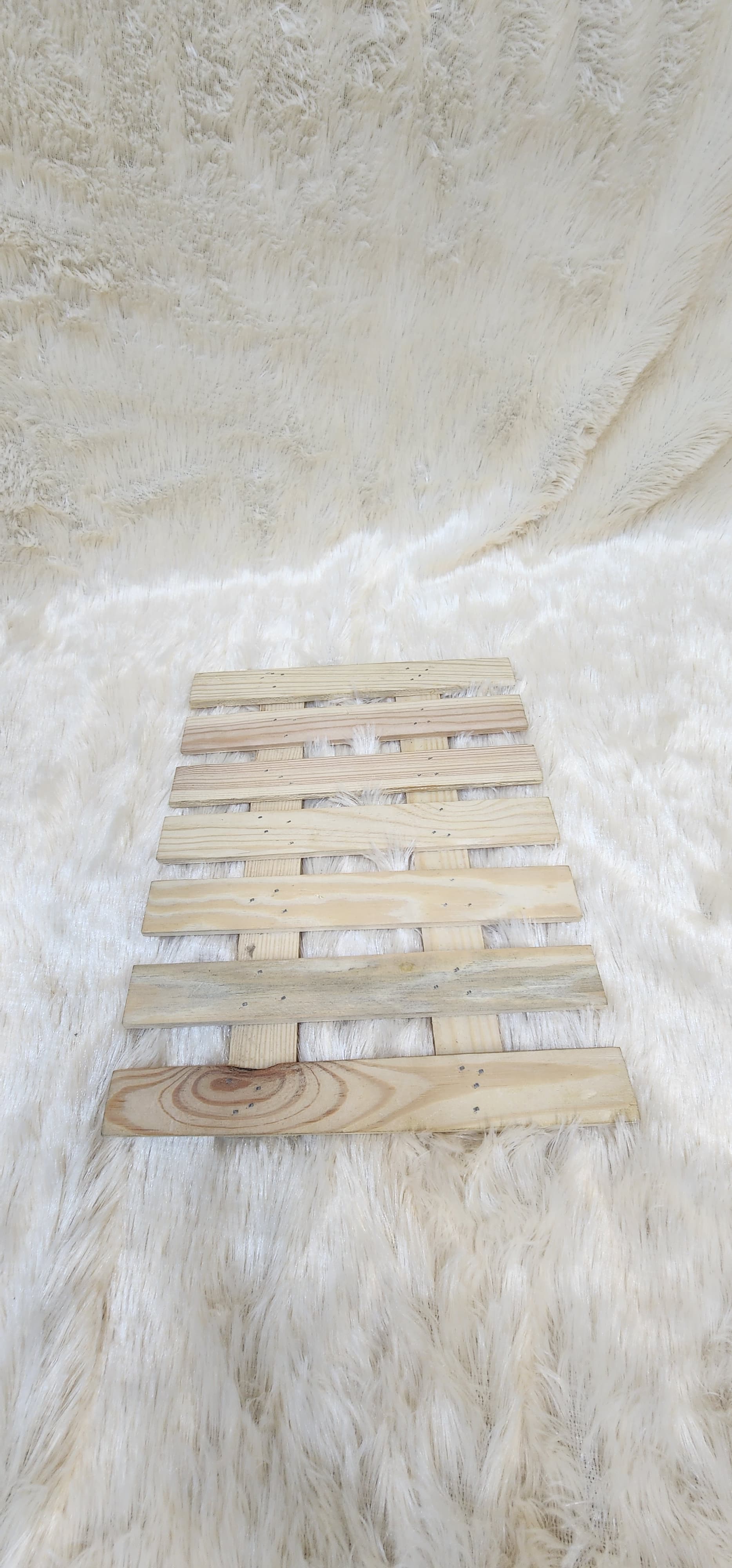 Square wooden tray