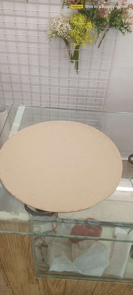 MDF plain circle base
