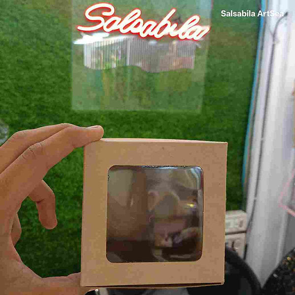 Khaki Window Cookie Boxes