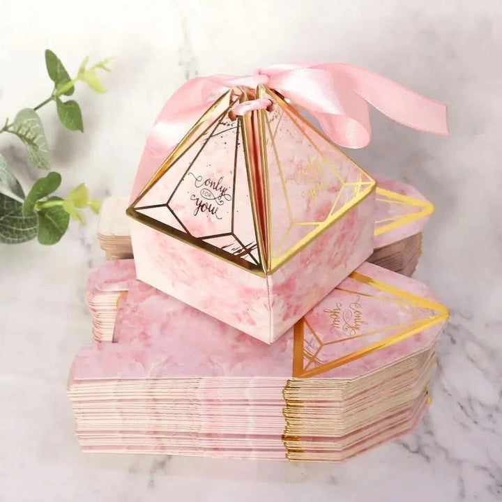 20 Pcs Decorative Folding Storage Box for Return Gift, Birthday, Gift Boxes