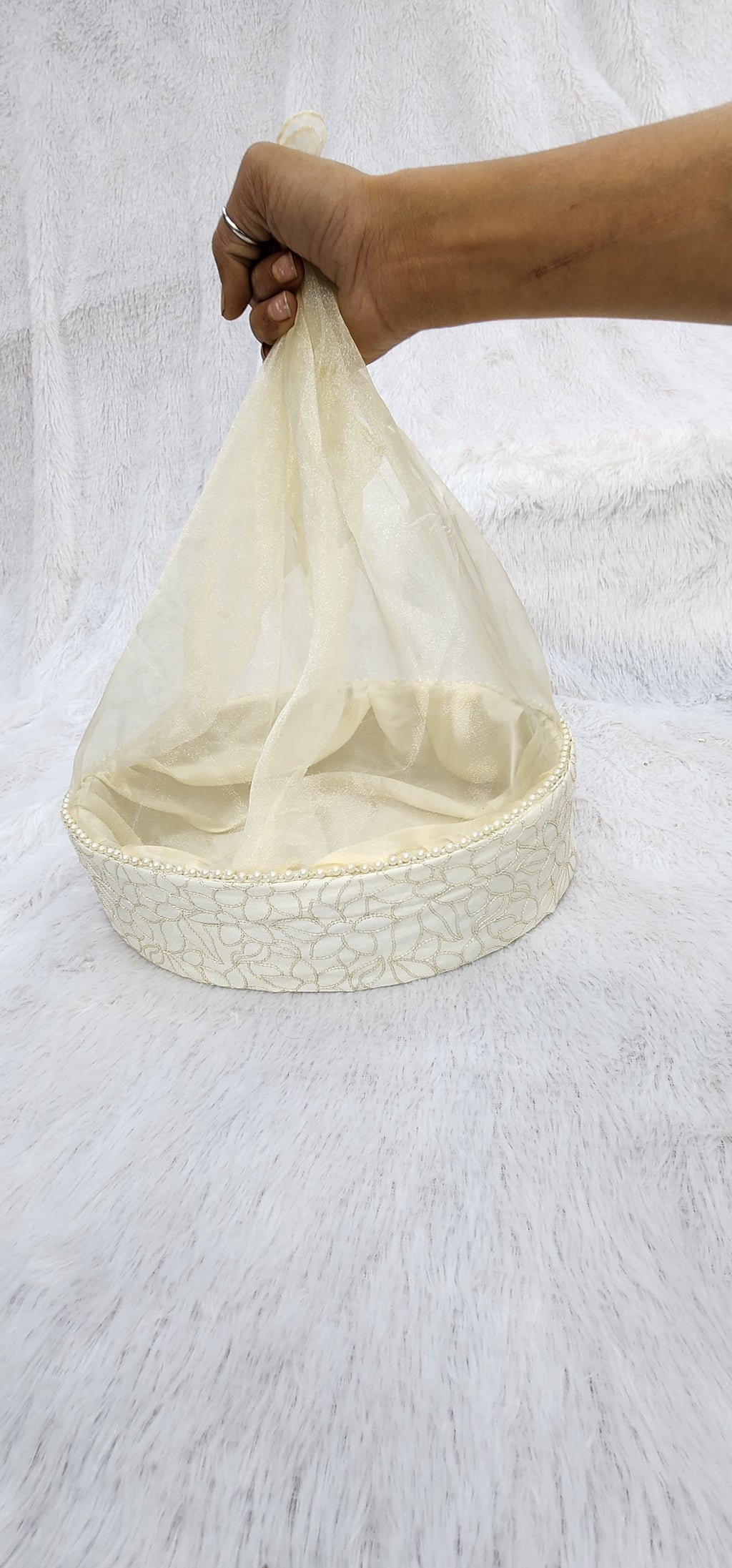 CLUSTER OVAL NET HAMPER BASKET