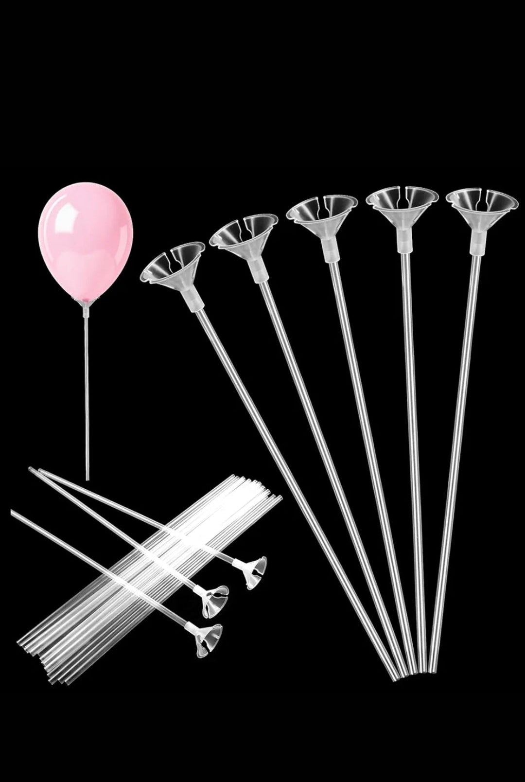 Bobo Balloon Kit with Stick | Transperant | Birthdays | Anniversaries | Festives