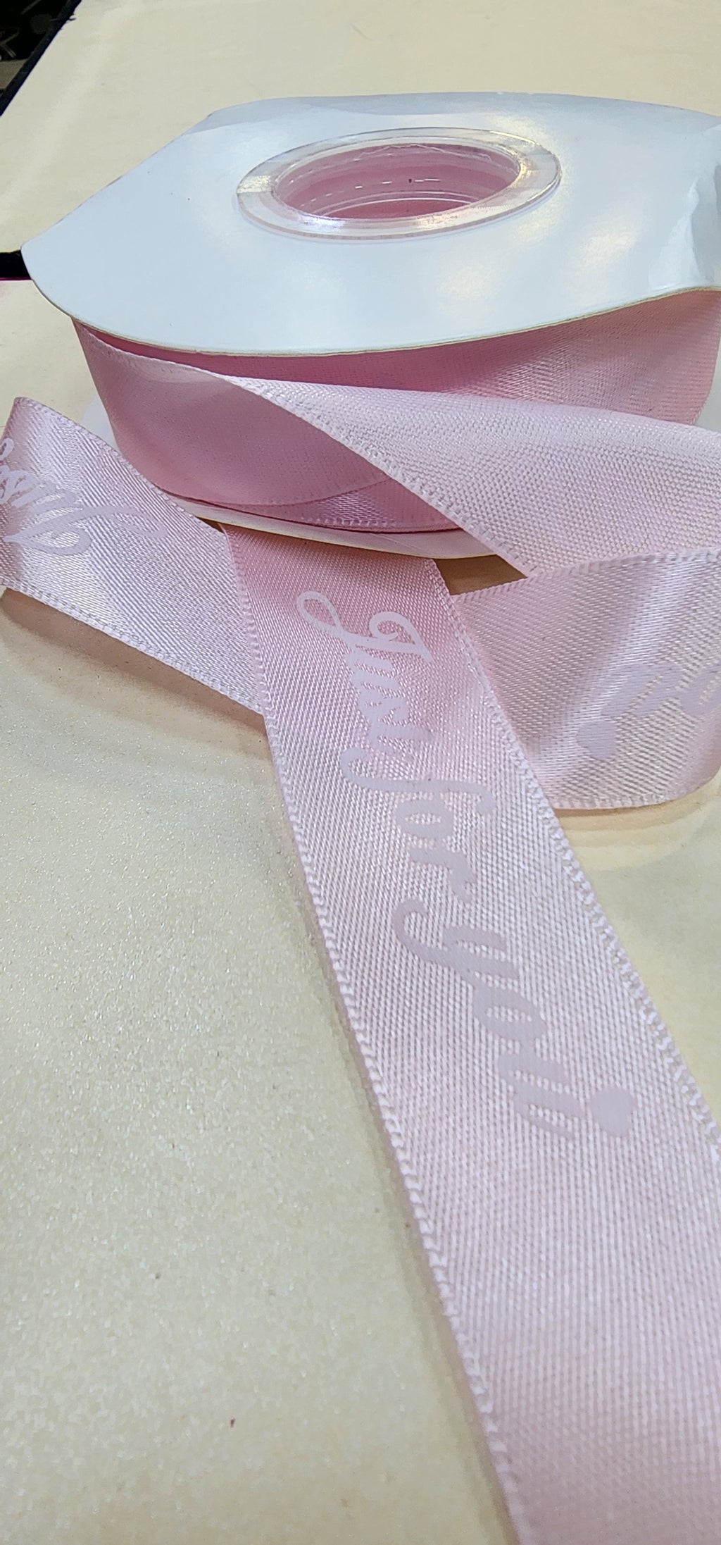 Just For You" Printed Satin Ribbon for Gift Wrapping and Crafts