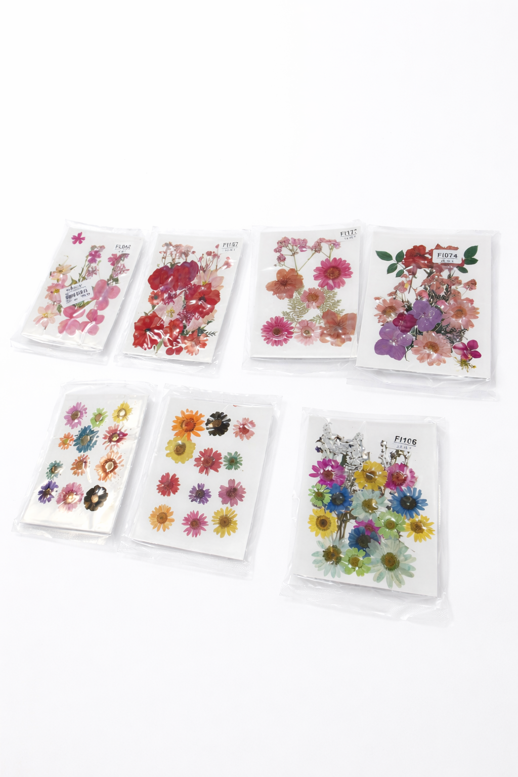 Pressed flowers