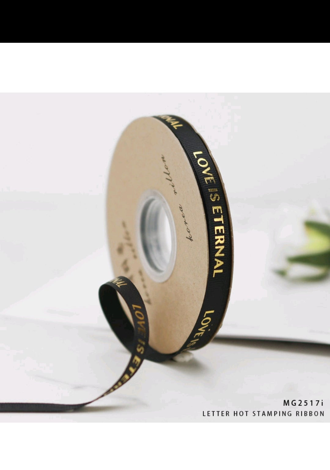 Korea ribbon love is eternal 1cmx30mtr