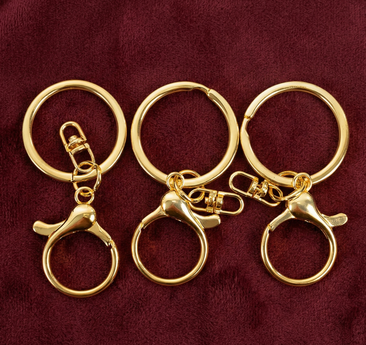 Keychain hooks with split rings