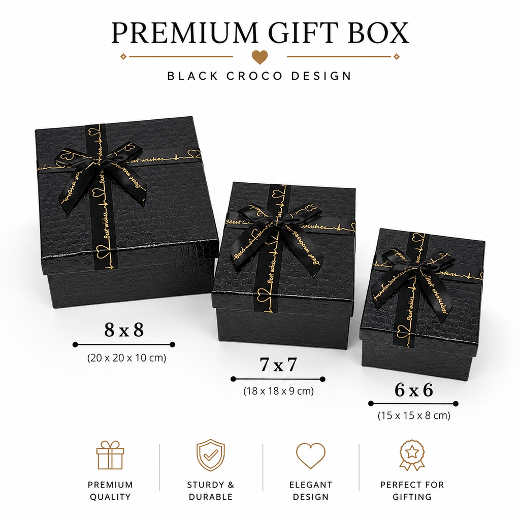 Square Crocodile design boxes