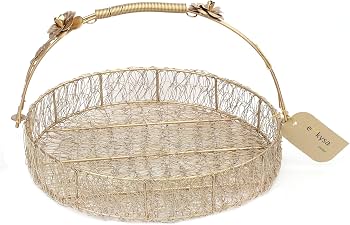 Iron Round Metal Hamper Basket