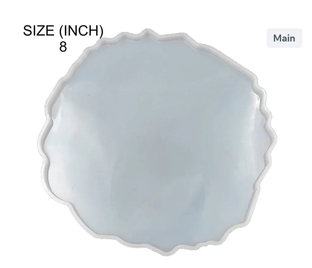 New 8" Round Agate Tray Mould