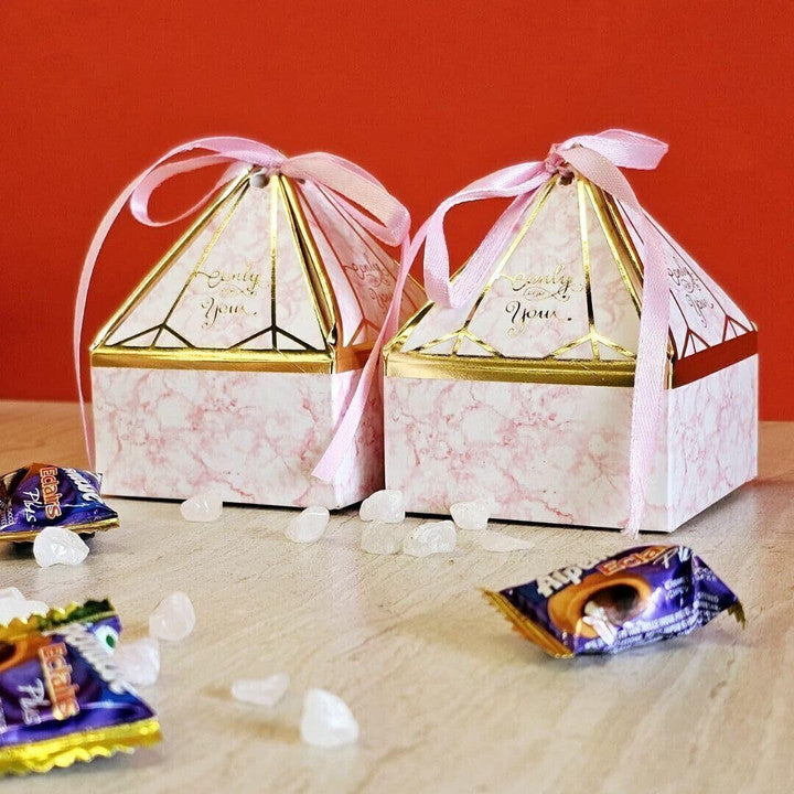 20 Pcs Decorative Folding Storage Box for Return Gift, Birthday, Gift Boxes