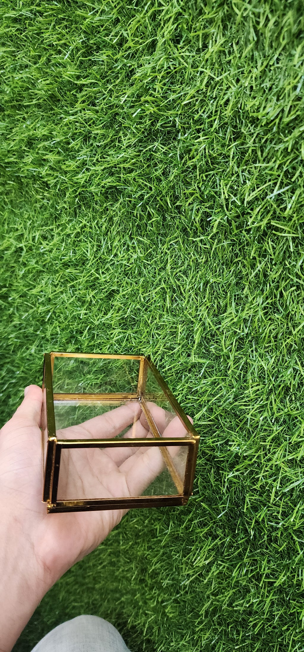 Premium Gold Glass Hamper Box