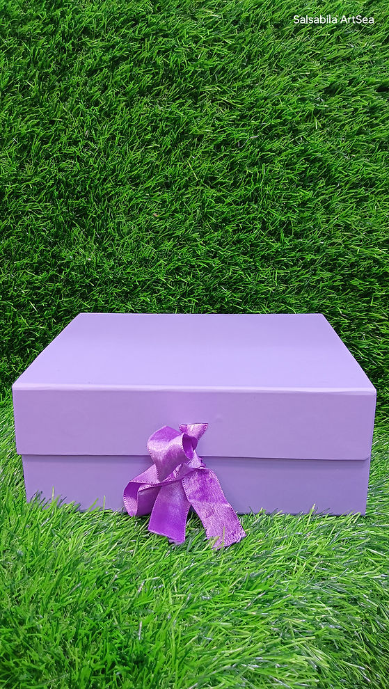 Plain Ribbon Trunk Box collapsing