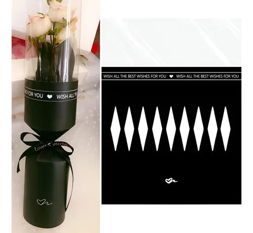 Premium Transparent Flower Tube Box