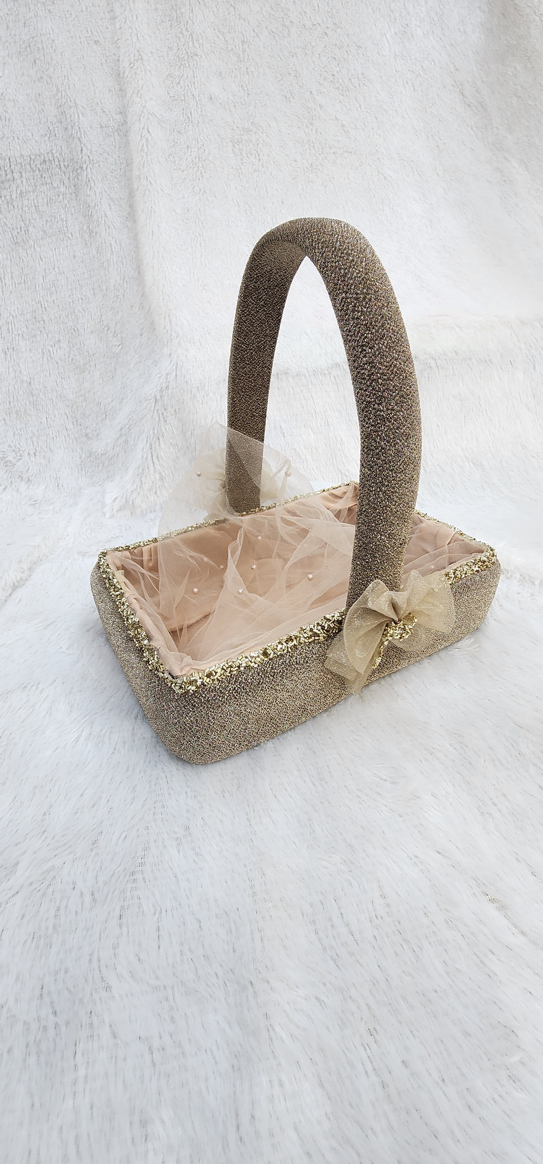 Designer Rose Gold Basket