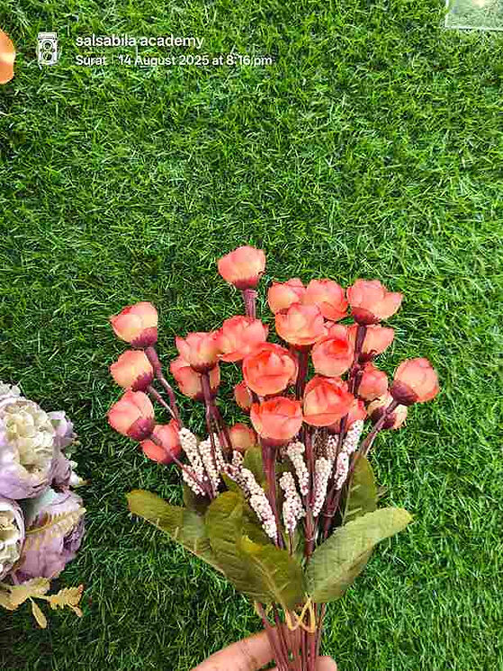 15 heads Small peonies flower bunch