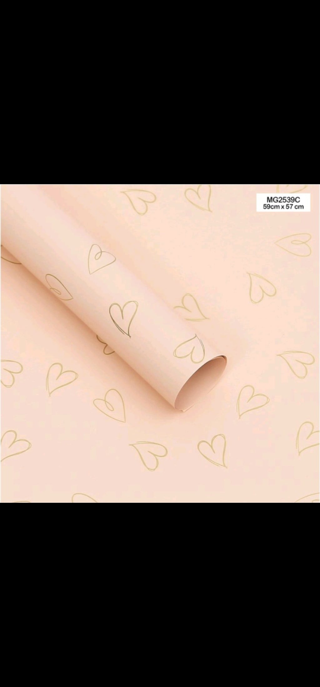 Bouquet wraping heart design