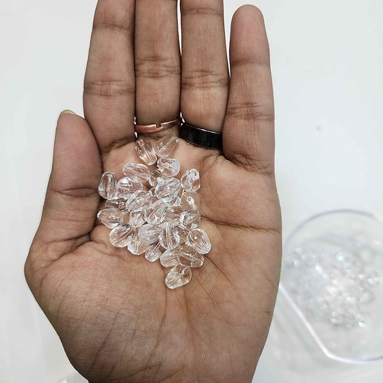 JAGS CRAFT BEADS OVEL CRYSTAL