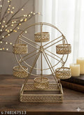 Ferris Wheel Tealight Candle Holder - Decorative Metal Showpiece for Home Decor