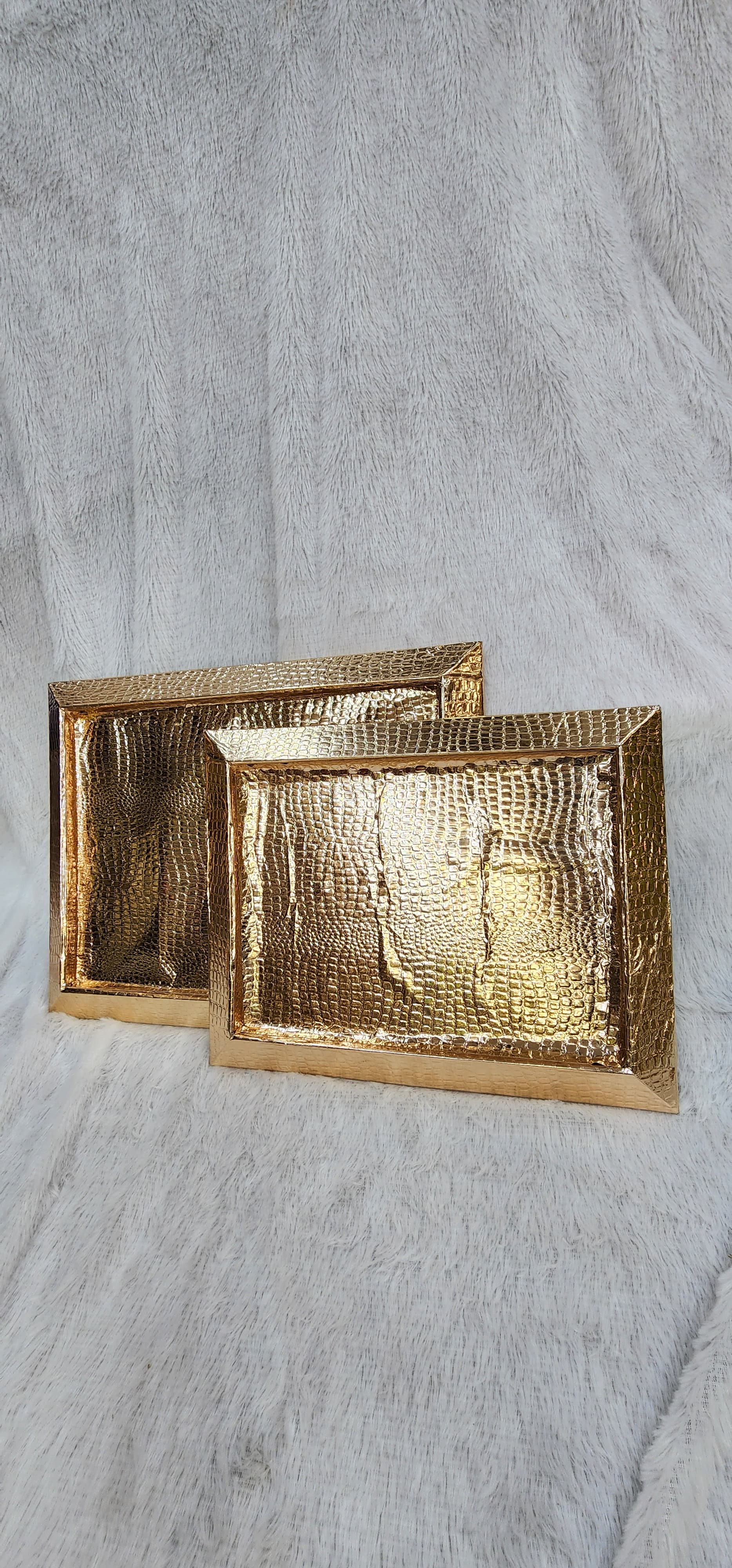 Crocodile Printed Tray For Decoration