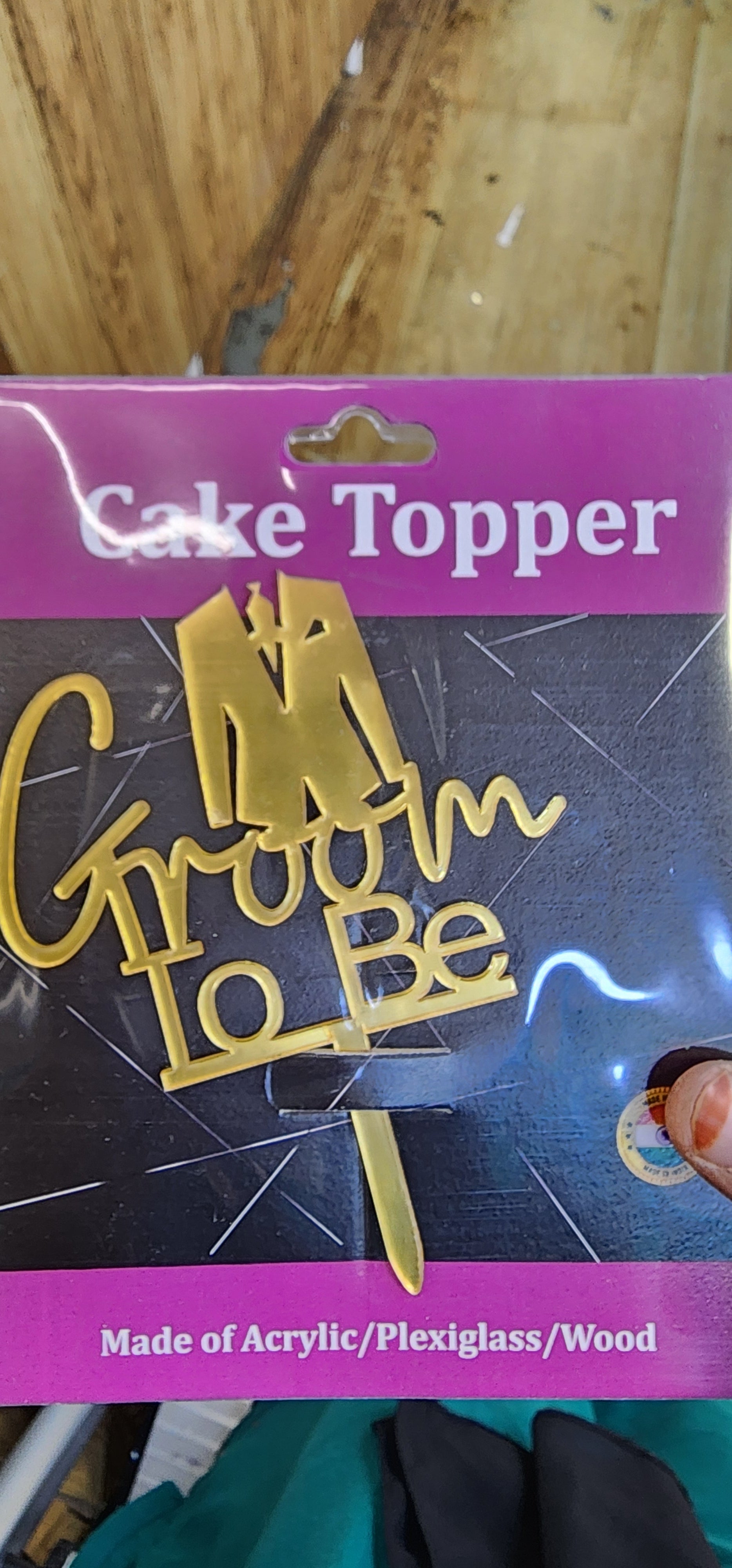 Groom to be topper