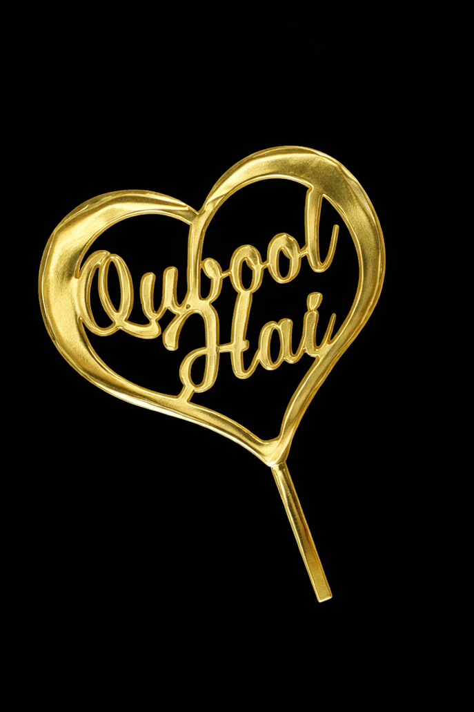 Acrylic Cutout | Pen Topper (Qubool hai, Hindi english name etc.)