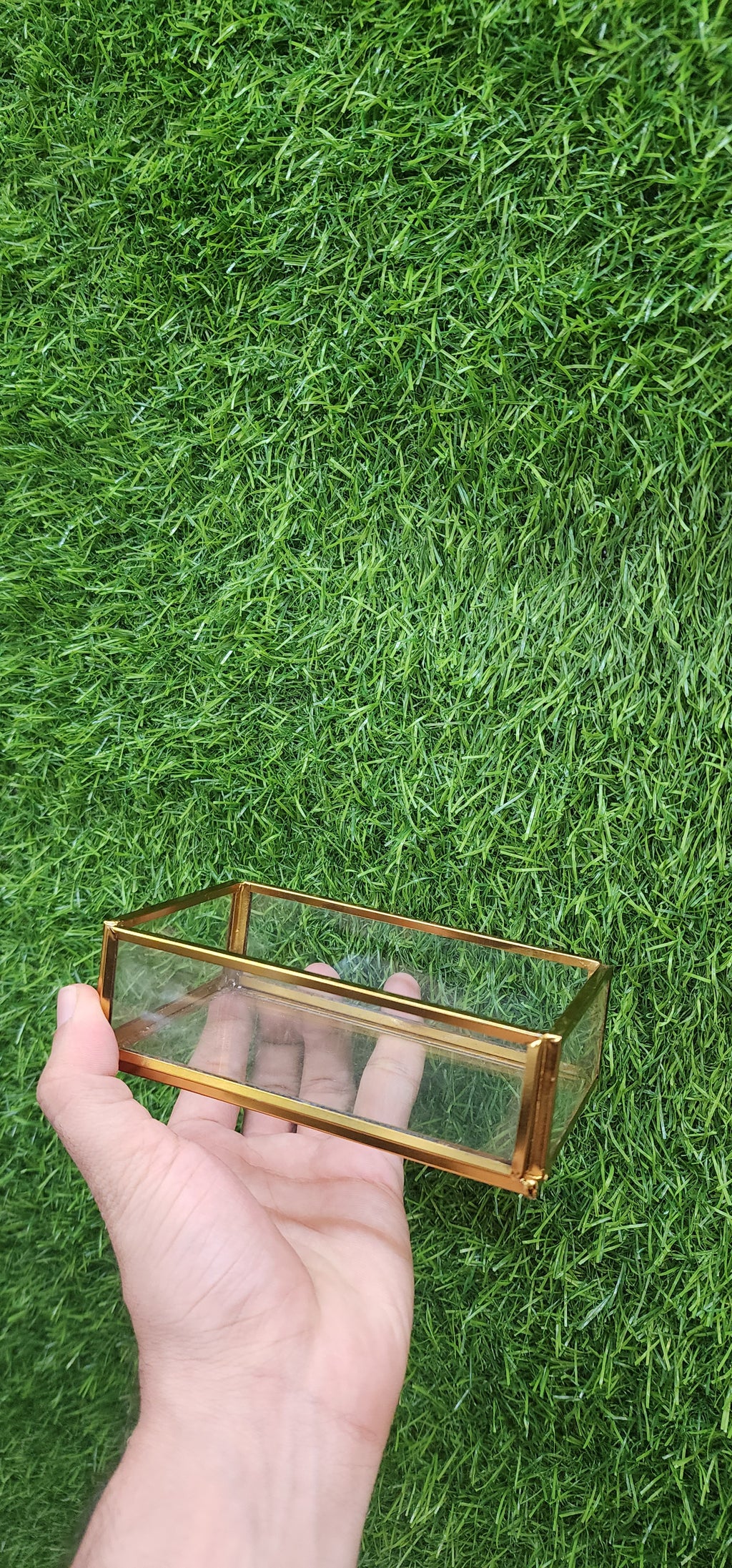Premium Gold Glass Hamper Box