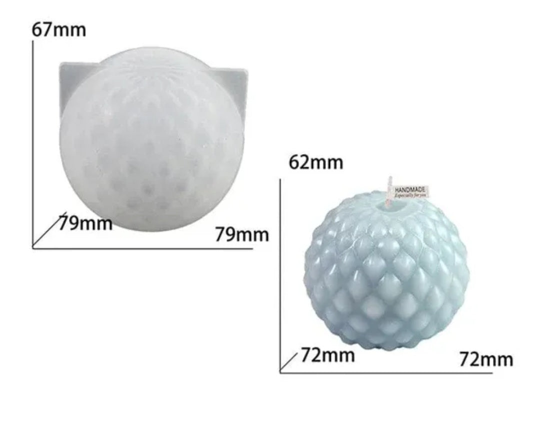 Small Water Drop Ball Candle Mould