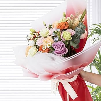Double Line Flower Wrapping bouquet Paper