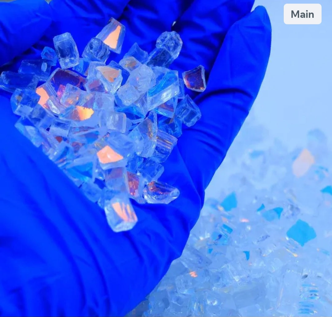 Big Rainbow Reflective Firepit Glass