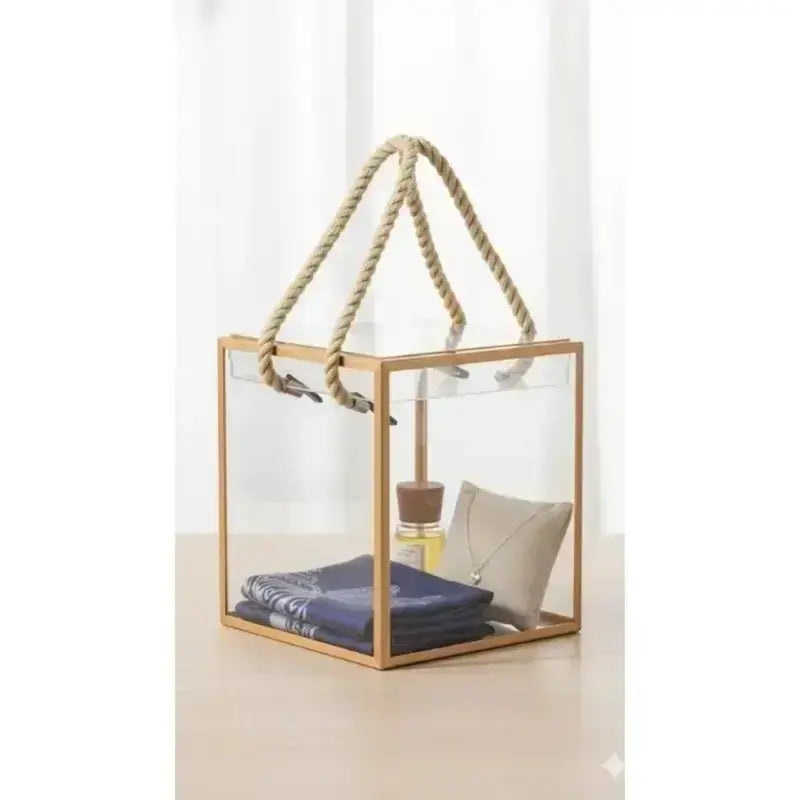 Square pvc rope box