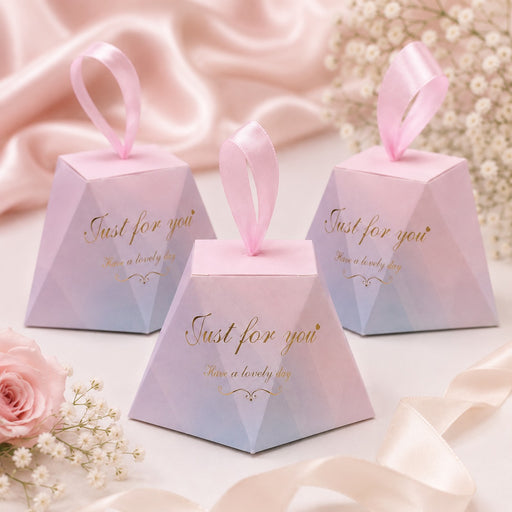 Wedding fancy candy chocolate packaging boxes foldable marble gift box